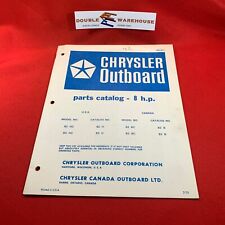 1971 Chrysler Outboard 8hp Parts Catalog OB1471 Manual for sale  Shipping to South Africa