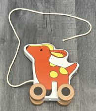 Wooden Deer Push Along Frame Sensory Toddler Baby Toy for sale  Shipping to South Africa