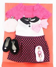 Sapatos sociais Our Generation xale carteira laço serve 18"" roupas de boneca American Girl comprar usado  Enviando para Brazil