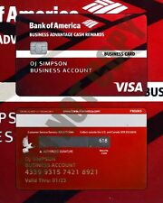 O.J. Tarjeta de crédito comercial Simpson Bank of America foto 8x10 sin firmar, usado segunda mano  Embacar hacia Argentina