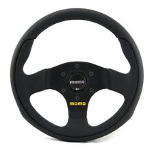 Momo Skórzana kierownica sportowa Team 28 280mm czarna black steering wheel volante na sprzedaż  Wysyłka do Poland