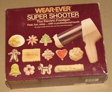 Vintage Wear-Ever SUPER SHOOTER Pistola de Alimentos Elétrica Cookie Press Livro de Receitas 70123 comprar usado  Enviando para Brazil