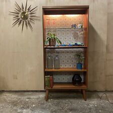 Retro G-Plan Fresco Teak Display Bookcase Display Cabinet Illuminated for sale  Shipping to South Africa