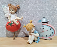 Enesco My Little Kitchen Fairies Baby's Night Watch + Tomato Fairy Hook Set for sale  Shipping to South Africa