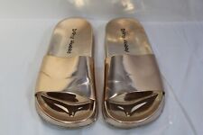 Zapatos de piscina Dirty Lavandry Slides dorados metálicos talla EE. UU. 9 UK 7 zapatillas sin cordones segunda mano  Embacar hacia Mexico