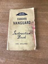 Standard vanguard instruction for sale  BIRMINGHAM