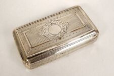 Caja Snuffbox Plata Sólida Follaje Minerve Napoleón III 70,37gr 19th segunda mano  Embacar hacia Argentina