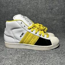 Zapatillas altas Adidas Pro modelo para hombre 9,5 acolchadas de patín blancas amarillas negras RARAS, usado segunda mano  Embacar hacia Argentina