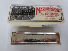 Armónica Banda Marina M. Hohner De Colección Nº 1896 Llave de Eb, Caja de Plástico Original segunda mano  Embacar hacia Argentina