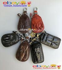 Genuine Crocodile Car Key Holder Wallet- Men Zipper Keychain Bag -Very Unique  for sale  Shipping to South Africa