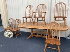 antique 3 oak dining chairs for sale  Mount Holly