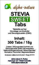 2x300 stevia tabs gebraucht kaufen  Schmölln
