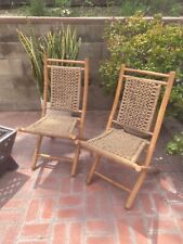Vintage bamboo folding for sale  Los Angeles