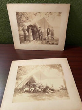 Antique Camp Hatteras Group Photos of People Actors Civil War Reenactment RARE!, used for sale  Shipping to South Africa