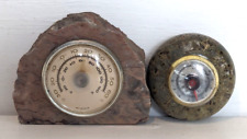 Vintage barometer thermometer for sale  KINGSBRIDGE