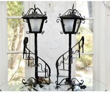 Pair Of Vintage Wrought Iron Table Spiral Staircase lamps segunda mano  Embacar hacia Argentina