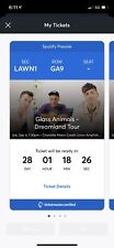 Tickets glass animals for sale  Raleigh