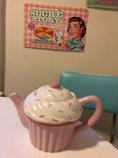 Cupcake pink teapot for sale  BLACKBURN