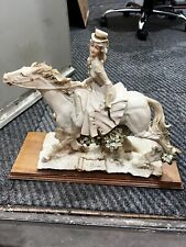 Figurine woman horse for sale  COLCHESTER
