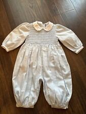 Used, Vintage Carriage Boutiques SMOCKED Bubble Romper 9 Months Friedknit Creations for sale  Shipping to South Africa