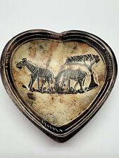 Zebra heart shaped for sale  Silverton