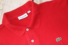 Camisa polo masculina LACOSTE manga curta vermelha tamanho 8 3XL comprar usado  Enviando para Brazil