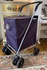 Genuine SHOLLEY TROLLEY Shopping & Walking Aid Folding 4 Wheel Purple for sale  Shipping to South Africa