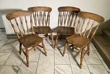 Used, One Set of 4 Windsor Chairs From Book & Elm Late 19,H for sale  Shipping to South Africa