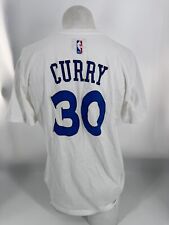Usado, Camisa Golden State Warriors Adulto Grande Blanca Cuello Redondo Stephen Curry #30 Camiseta NBA segunda mano  Embacar hacia Argentina