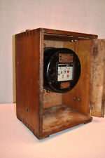 Vintage Electric Watt Meter Energy Siemens Schuckert Germany With Original Case" usato  Spedire a Italy