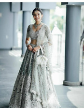 LENGHA DESIGNER LEHENGA CHOLI INDIAN BOLLYWOOD WEDDING PARTY PAKISTANI WEAR for sale  Shipping to South Africa