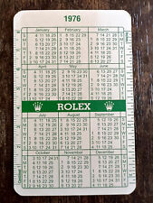 Cartão de calendário vintage Rolex 1976 - 1977 para todos os modelos comprar usado  Enviando para Brazil