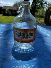 Jarra de vidrio Gatorade 1987 galón naranja botella de 128 oz etiqueta de papel vintage segunda mano  Embacar hacia Argentina