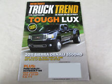 Revista Truck Trend edição novembro dezembro 2010 Sierra Denali 3500HD 2011 comprar usado  Enviando para Brazil