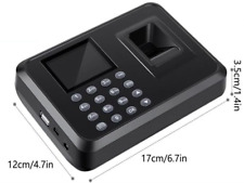 Attendance Machine Fingerprint Password Time Clock w/1000 Fingerprints Punch-in for sale  Shipping to South Africa