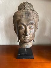 Bronze buddha head for sale  WARRINGTON