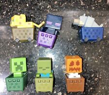 Lote de 6 mini figuras Minecraft Mattel (Minecart) fondo bola magnética segunda mano  Embacar hacia Argentina