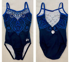 Katelyn Ohashi GK ELITE Gymnastics UCLA Leotard RHINESTONE Blue STRAPPY Back  CL for sale  Shipping to South Africa