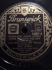 BING CROSBY 10" 78 - WHEN THE MOON COMES OVER MADISON SQUARE / ONLY FOREVER comprar usado  Enviando para Brazil