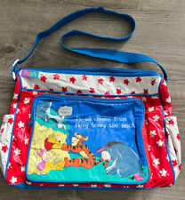 Vintage Disney Diaper Bag Winnie the Pooh Primary Colors Baby Bag Dolly, used for sale  Shipping to South Africa