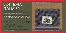 Biglietto lotteria italia usato  Bologna