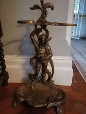 Attractive vintage brass art nouveau umbrella and cane stand for sale  REDHILL