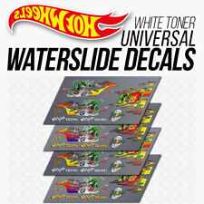 Usado, Adesivo Hot Wheel Universal WaterSlide Toner Branco Personalizado RAT FINK FLAMES v2 em escala 1/64 comprar usado  Enviando para Brazil