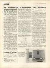 1961 ultrasonic flowmeter for sale  BISHOP AUCKLAND