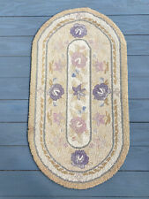 gray cream wool rug for sale  Quinton