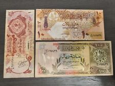 Lote de 3 billetes de Qatar en muy buen estado, usado segunda mano  Embacar hacia Argentina