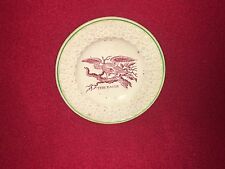 Placa infantil Staffordshire transferência vermelha "The Eagle" escassa Ca. 1830 comprar usado  Enviando para Brazil