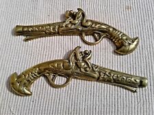 Pair solid brass for sale  Shipping to Ireland