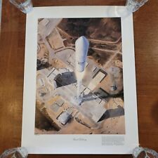 Póster de lanzamiento de viajes espaciales Lockheed Thiokol Castor 120 de colección 1994 24x18 CTA segunda mano  Embacar hacia Argentina
