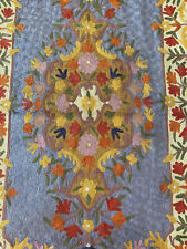 Tapete de corredor bordado Kilim Oriente Médio turco rayon 150 cm x 85 cm comprar usado  Enviando para Brazil